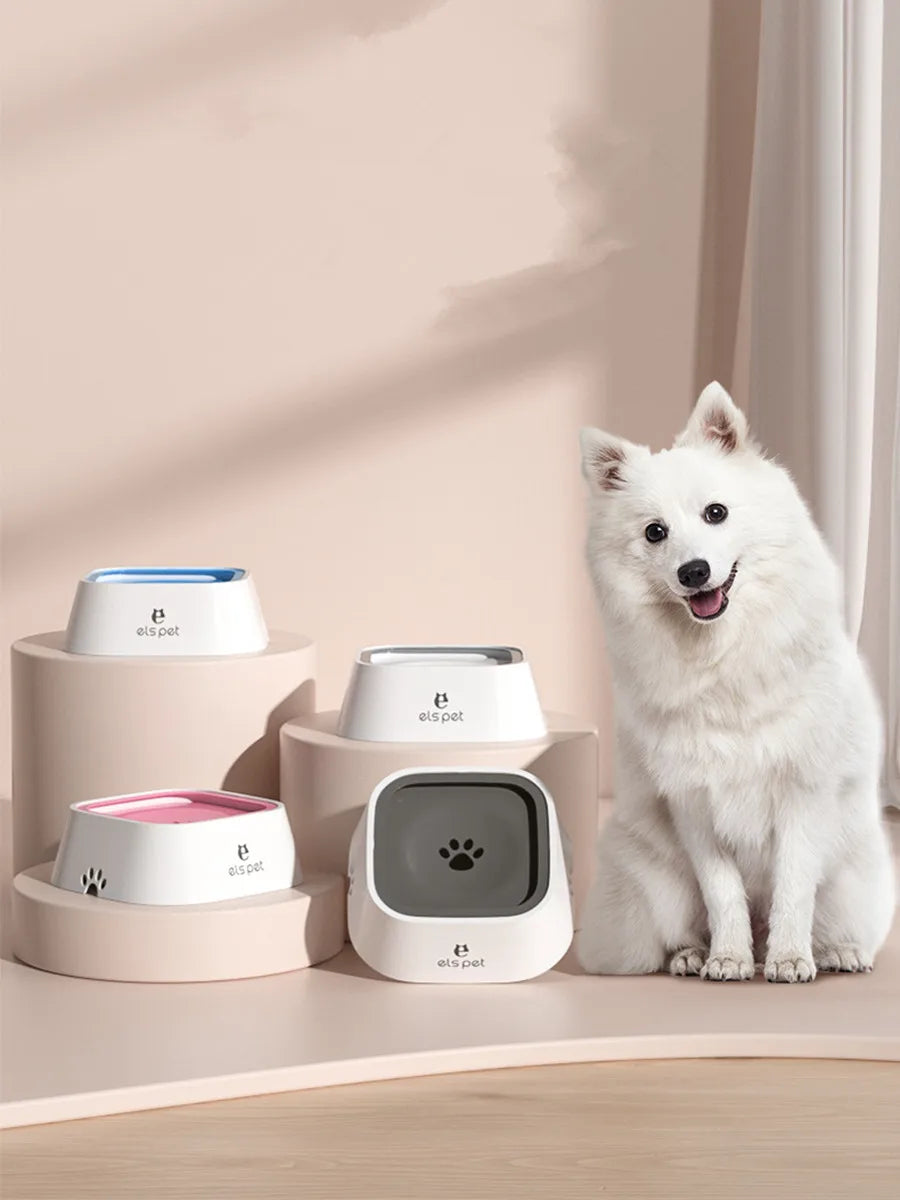Anti-Overflow Pet Feeder 1L Capacity