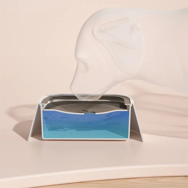 Anti-Overflow Pet Feeder 1L Capacity