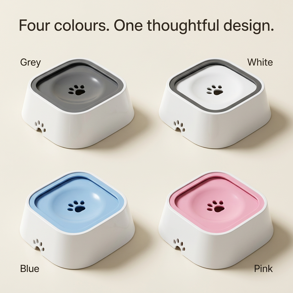 All four bowl colours in one clean product lineup