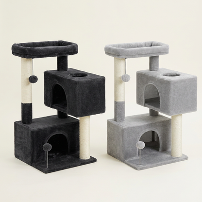 Replacement front view of both cat tower colours
